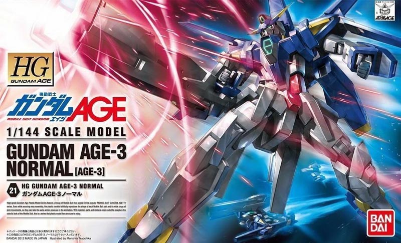 Gundam Gunpla HG 1/144 21 Gundam Age-3 Normal